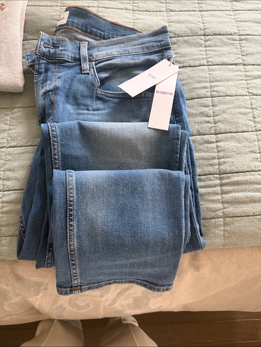 Hudson Jeans Straight-Leg Light Blue Denim
